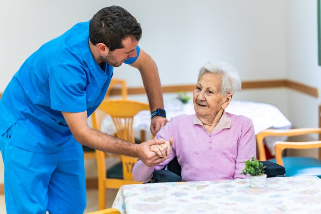 caretaker for old age